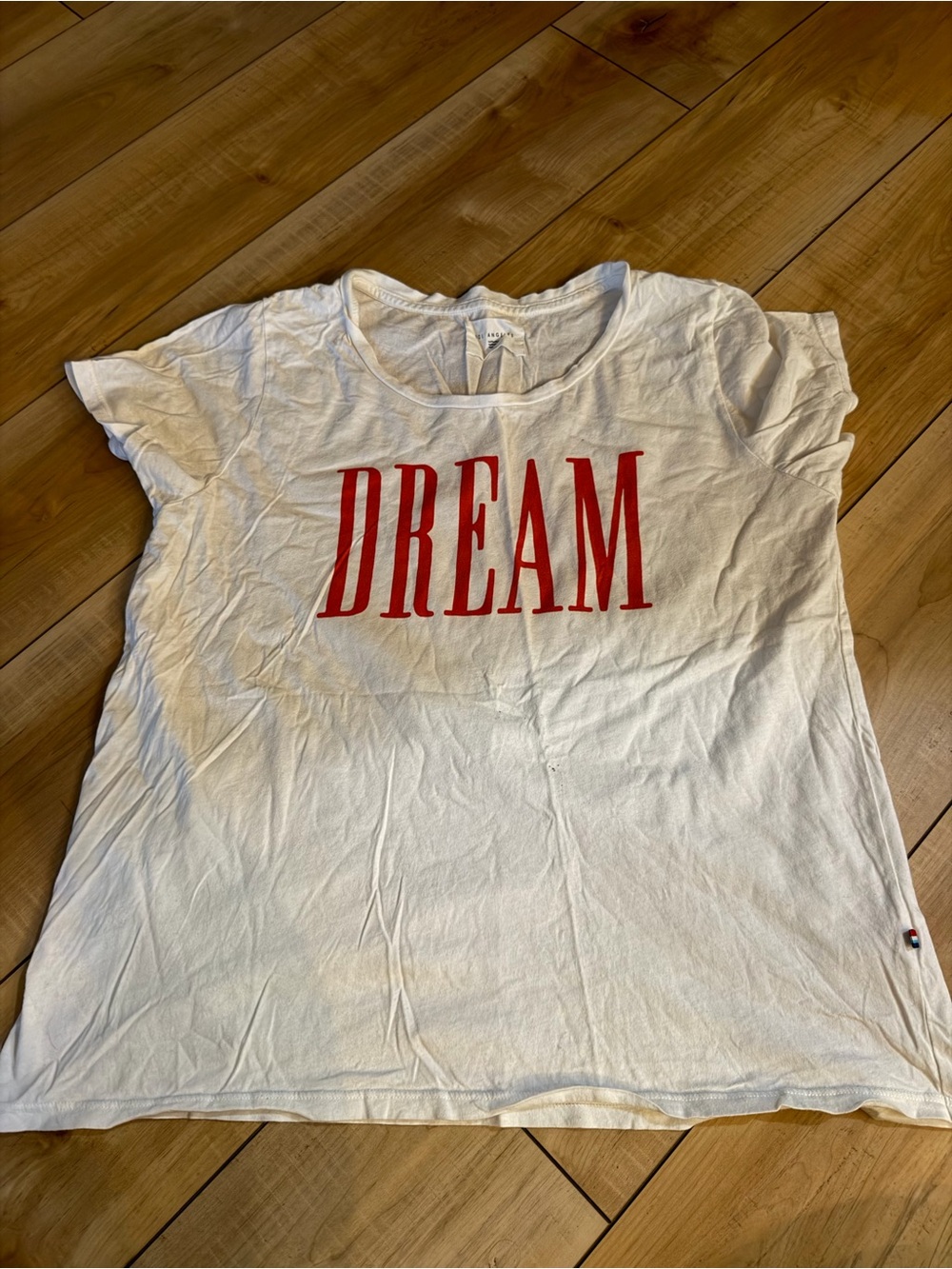 Sol Angeles White Tee with Red DREAM Graphic
